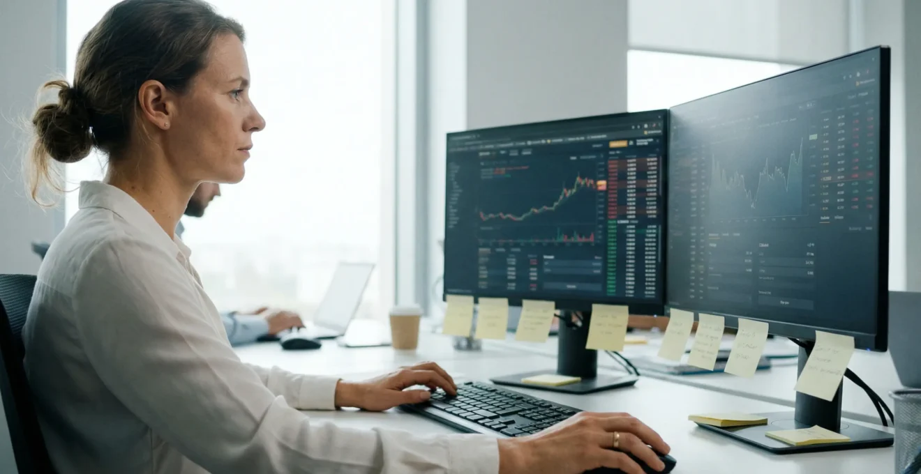 Responsable financière analysant les signaux DSO sur tableau de bord encours clients