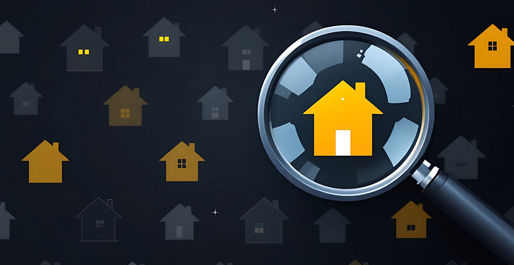 Un chasseur immobilier au téléphone dans son bureau, consultant son réseau pour identifier des biens immobiliers avant leur mise en vente publique